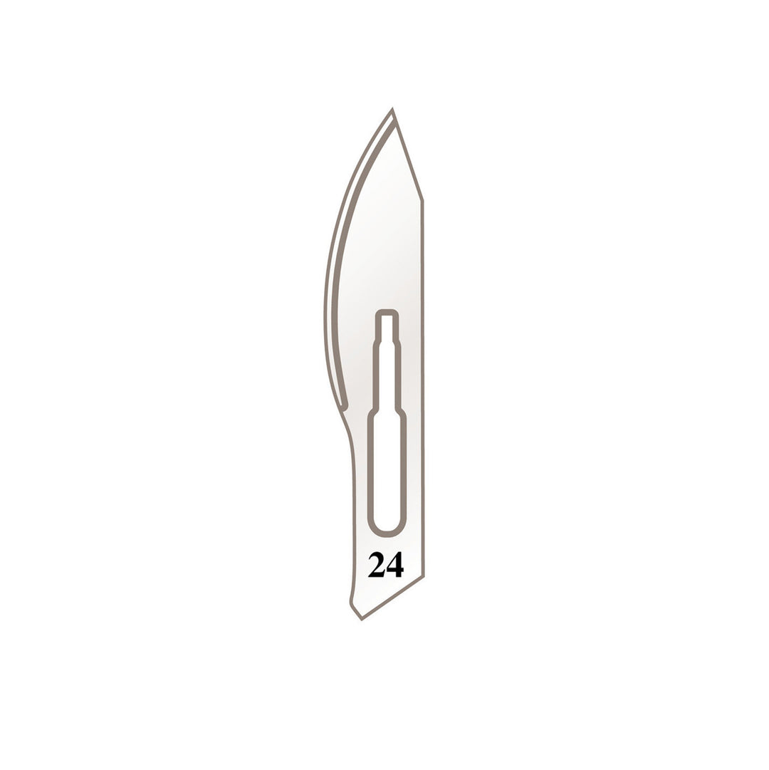 Scalpel holder blades No. 24 for handle No. 4