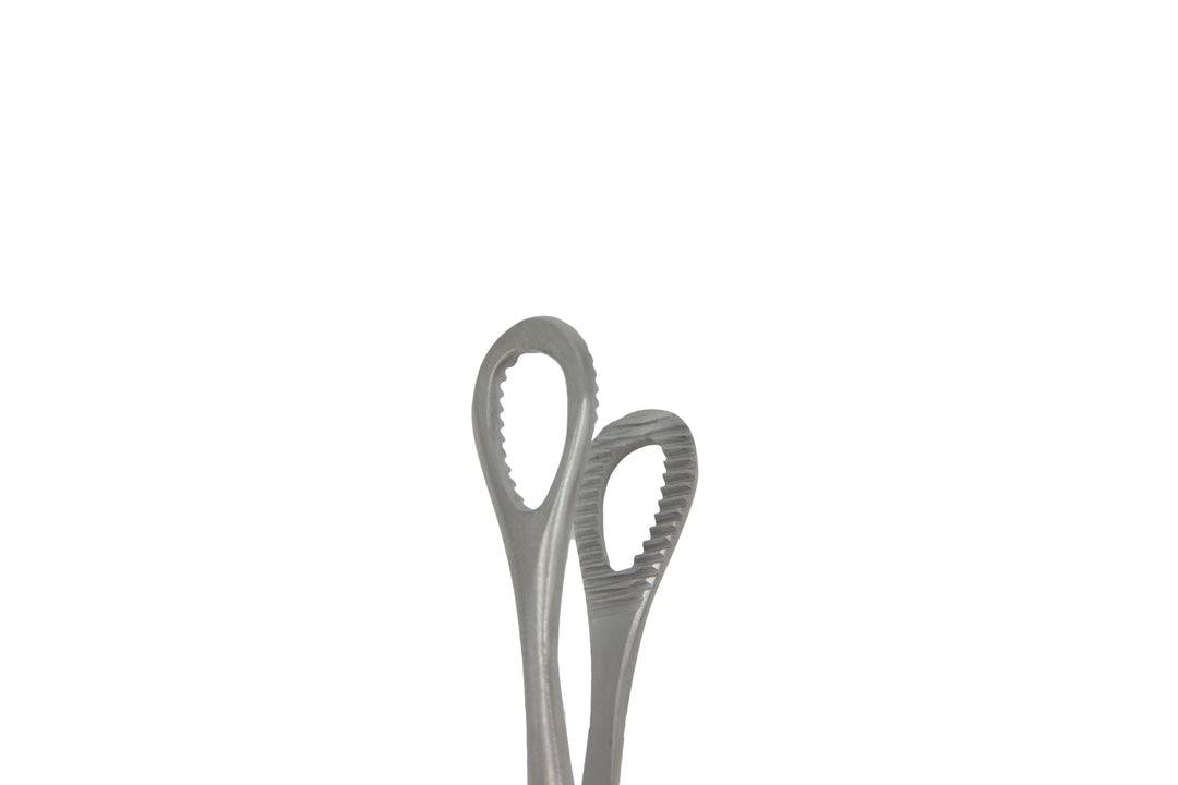 Piercing pliers ring curved
