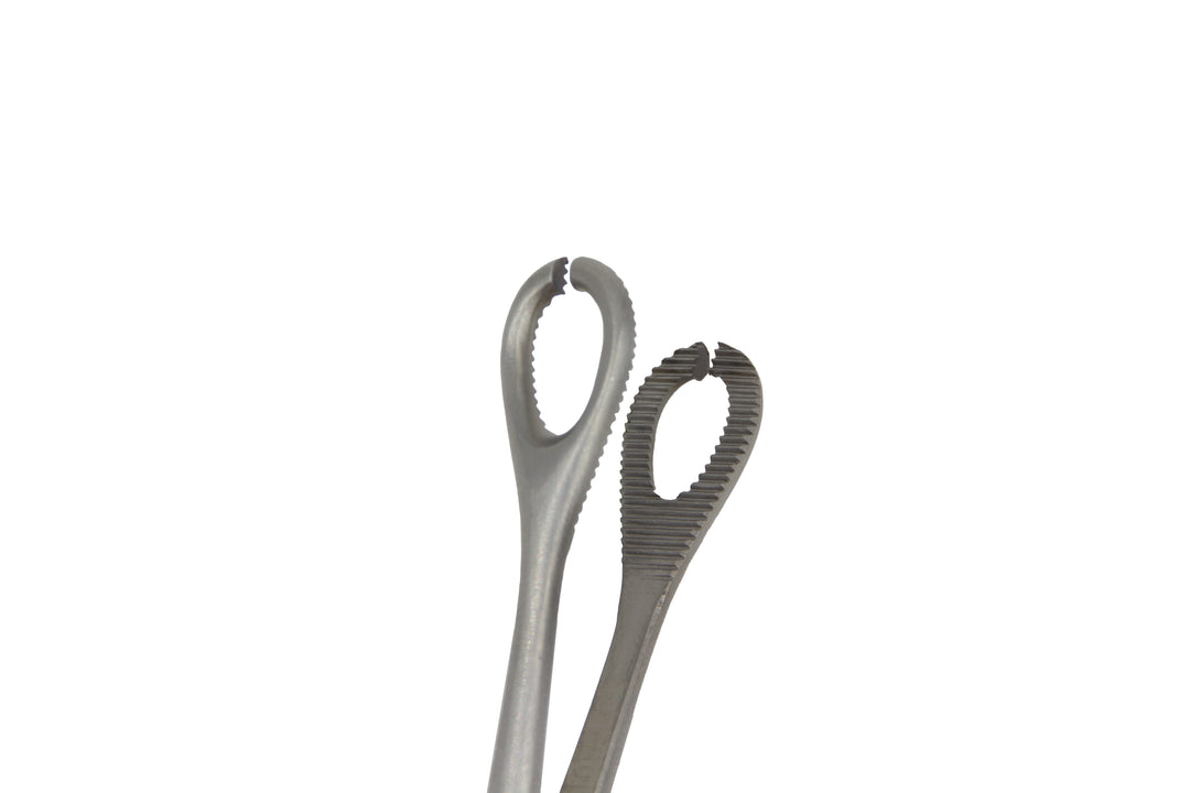 Piercing pliers straight with hole