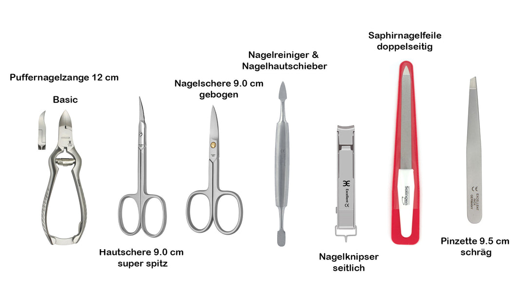 Manicure case 7 pieces