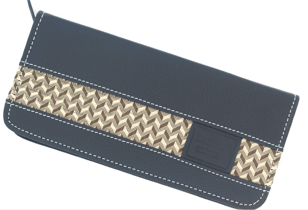 Scissors case made of imitation leather, 2 compartments