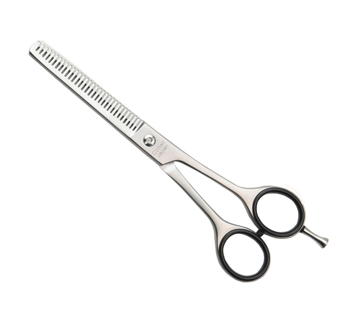 Hair scissors with double-sided teeth