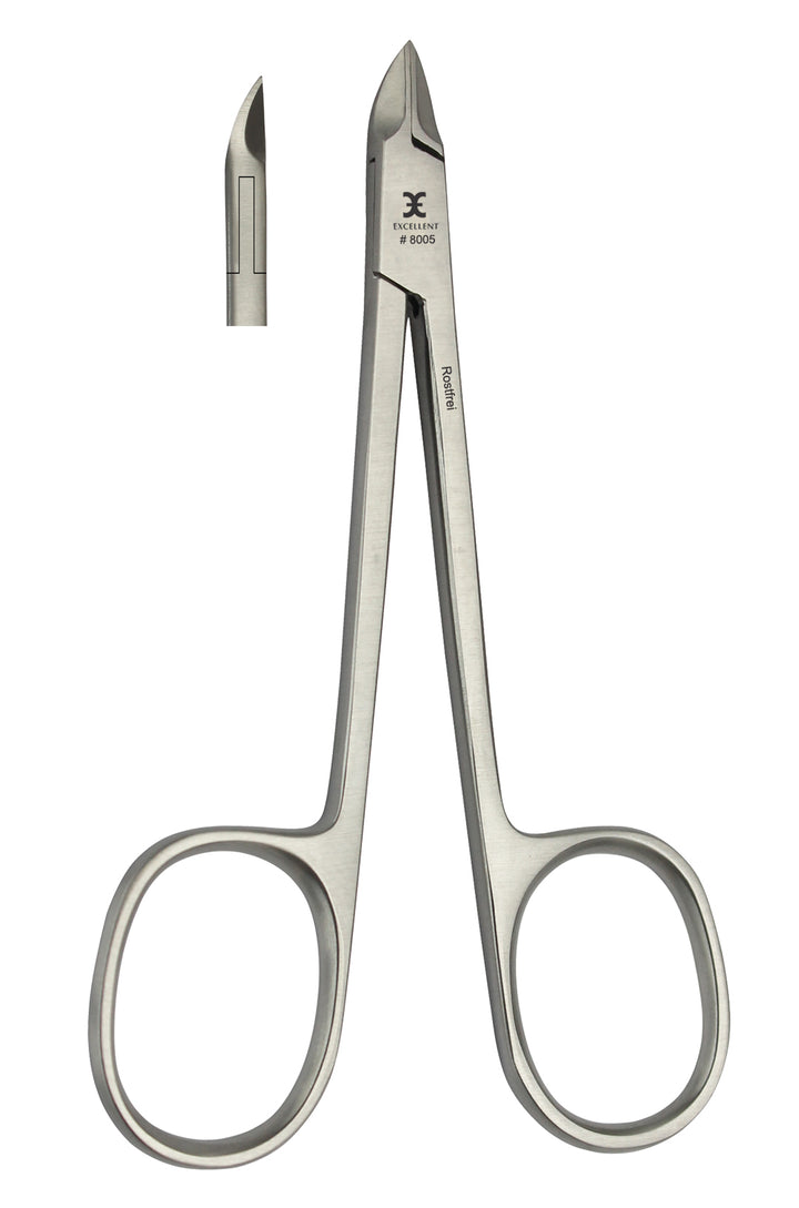 Cuticle nippers 10 cm, straight cutting edge with scissor handle